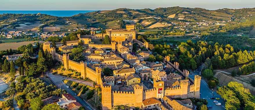 Gradara Castle  in the Province of Pesaro and Urbino, Italy