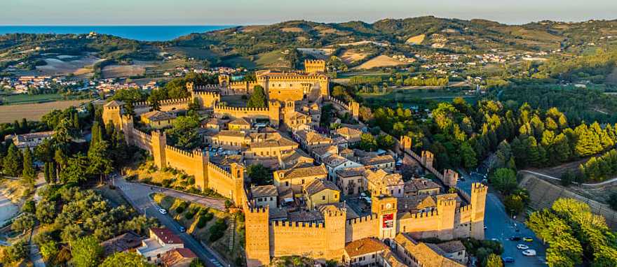 Gradara Castle in the Province of Pesaro and Urbino, Italy Gradara Castle in the Province of Pesaro and Urbino, Italy