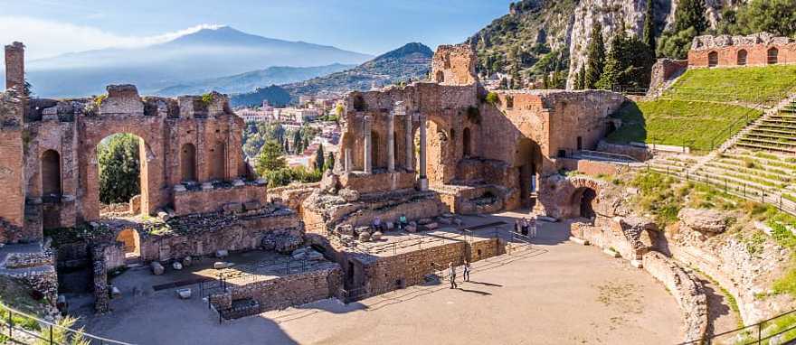 Taormina's Greek Theatre in Italy Taormina's Greek Theatre in Italy