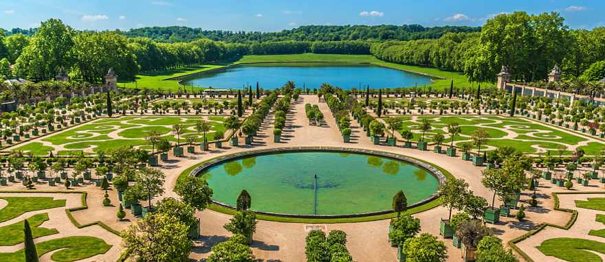 Splendor of greenery and luxury, Versailles, France Splendor of greenery and luxury, Versailles, France
