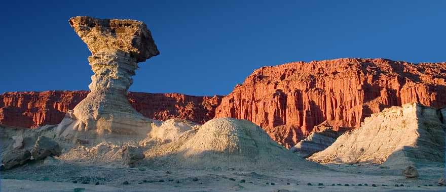 Ischigualasto rock formations in Valle de la Luna, Argentina