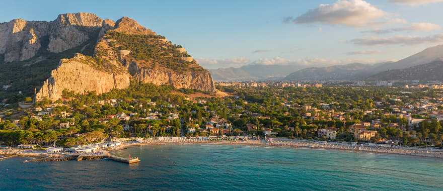 Mondello beach near Palermo, Italy