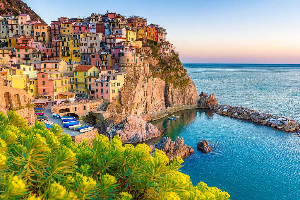 Cliffside Manarola Village in the Cinque Terre, Italy