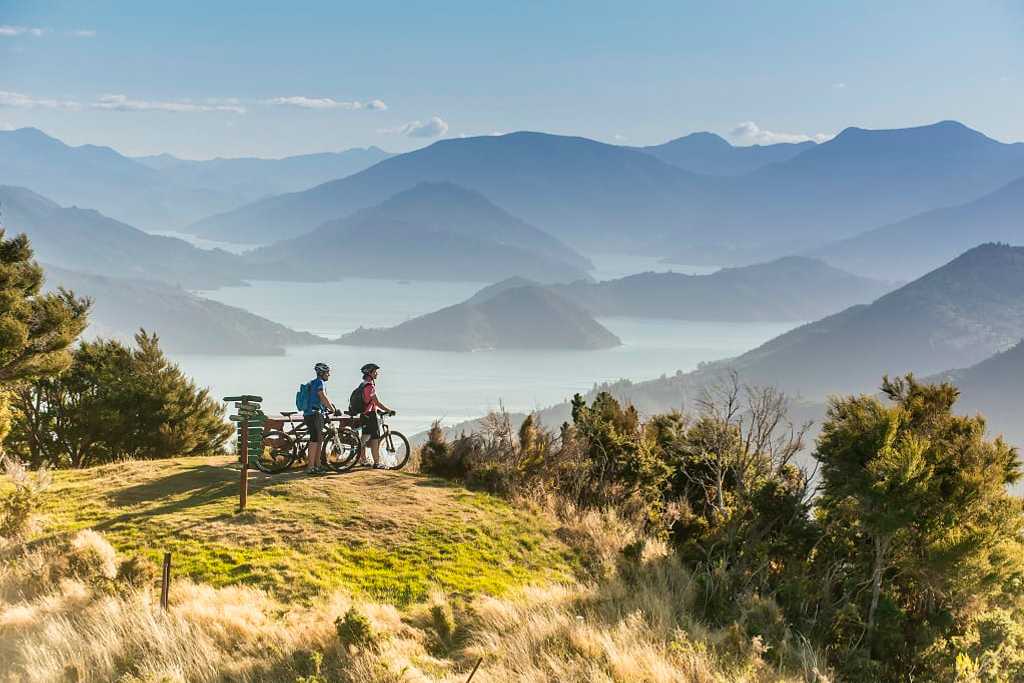 Biking in Marlborough Sounds, New Zealand.  Photo courtesy MarlboroughNZ
