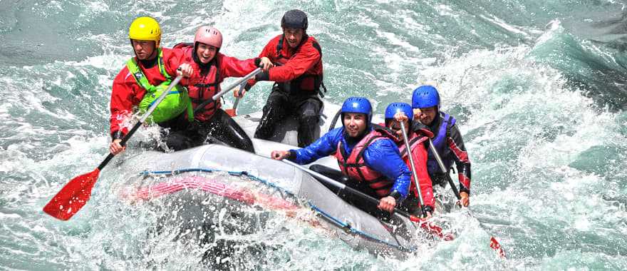 White water rafting in Peru