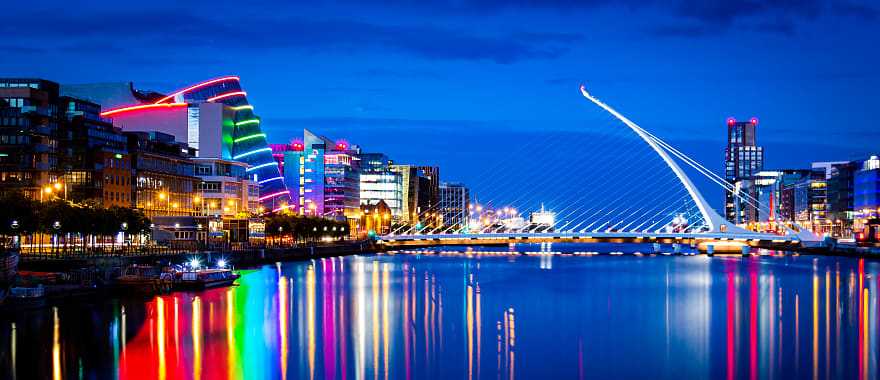 Port and Financial District in Dublin, Ireland