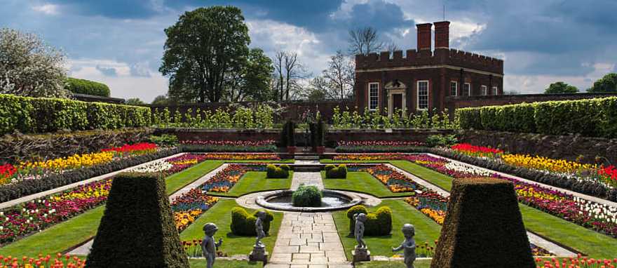 The Hampton Court Palace in England