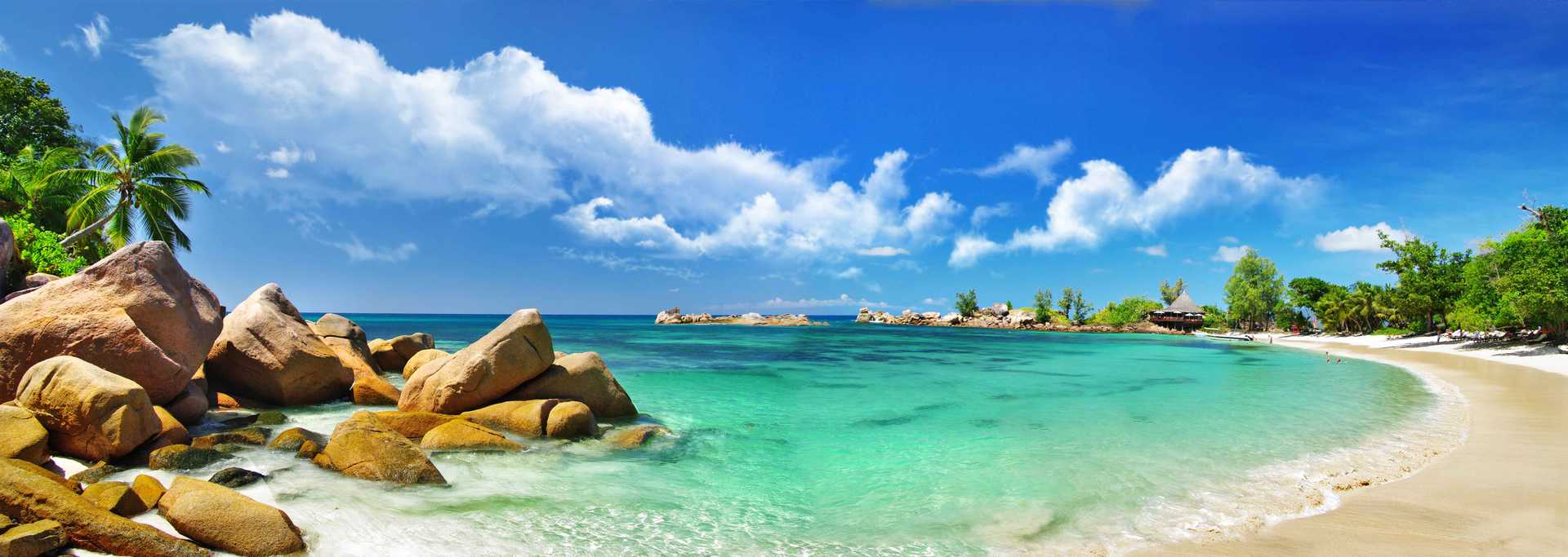 The Seychelles are a tropical paradise with beautiful beaches.