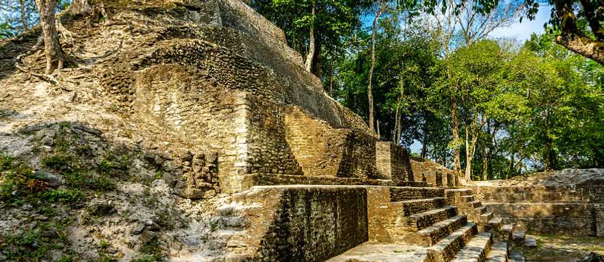 Cahal Pech temple in Belize 