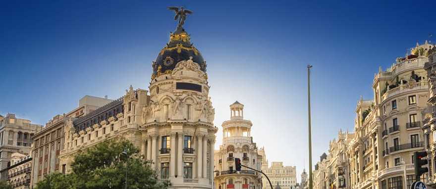 Grand Via in Madrid, Spain Grand Via in Madrid, Spain