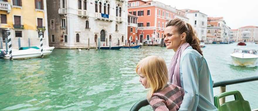 Family in Venice, Italy