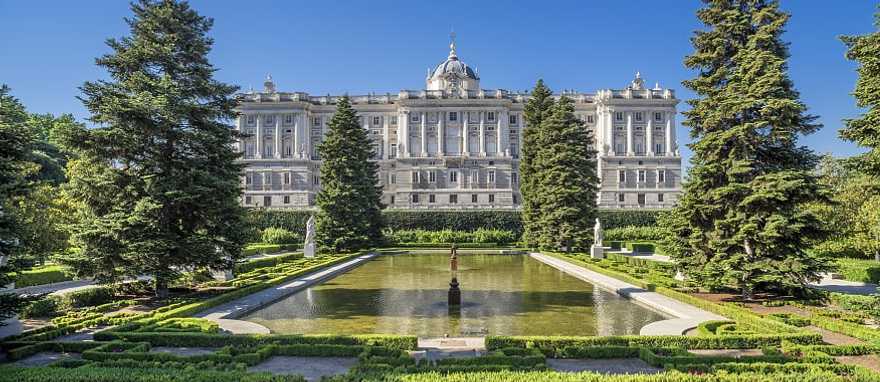 Gardens of the Royal Palace in Madrid, Spain