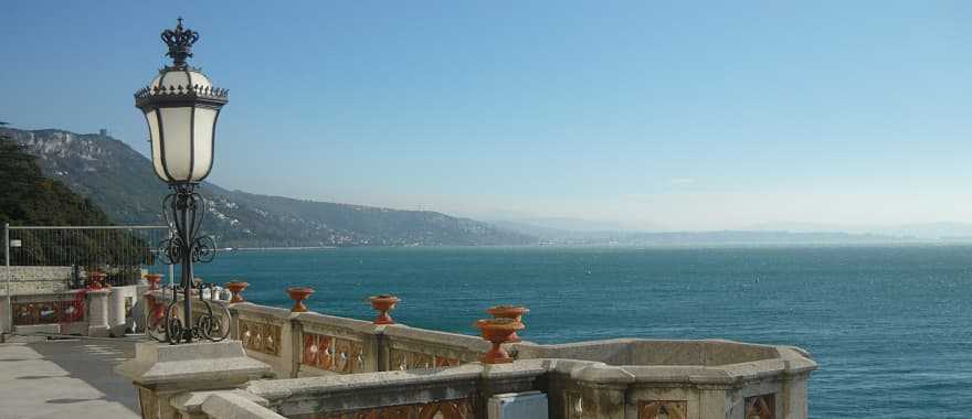 View of the city and the bay, Trieste, Italy