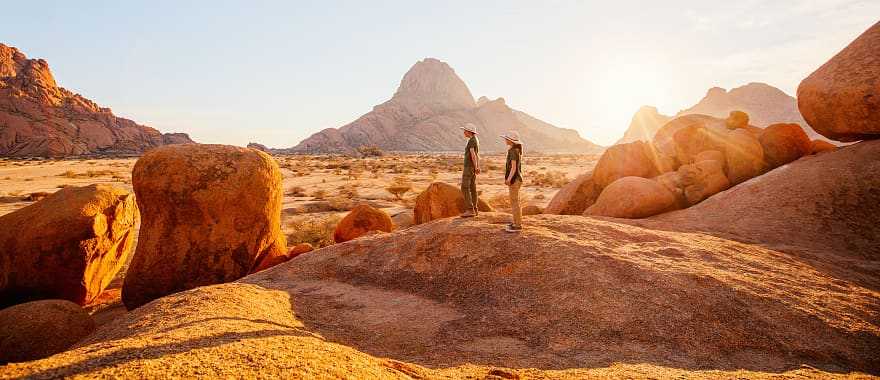 Spitzkoppe Valley at sunset, Namibia