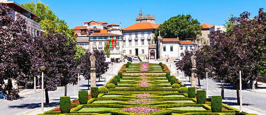 Gardens in Guimaraes, Portugal