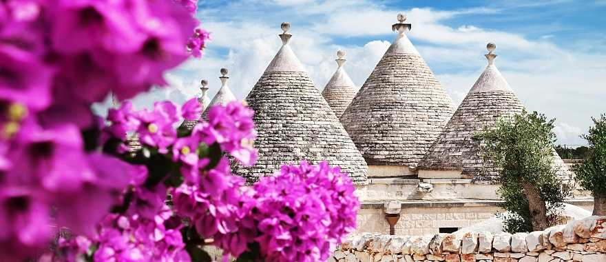 Trulli houses in Alberobello, Italy.