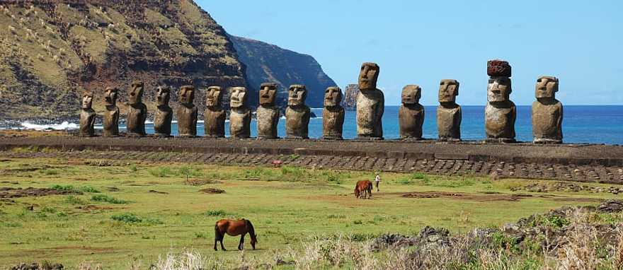 Moai statues on Easter Island Moai statues on Easter Island