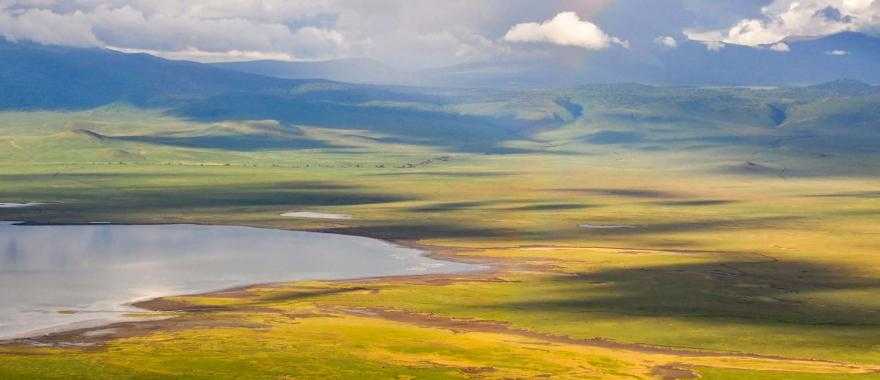 View over Ngorongoro Crater in Tanzania
