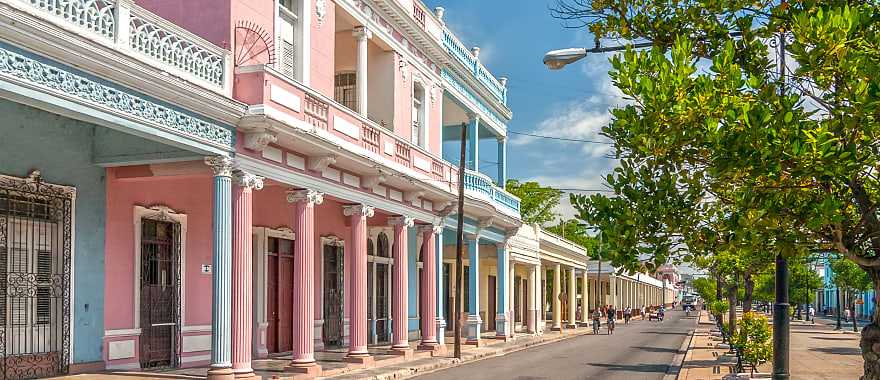 Traditional colonial-style architecture in Cienfuegos, Cuba