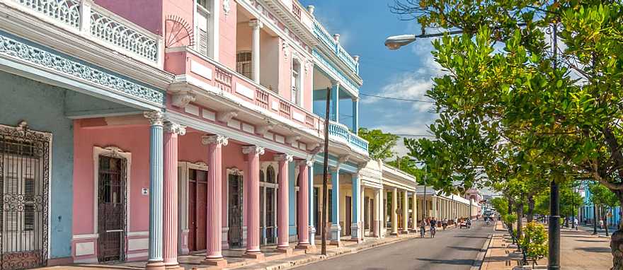 Traditional colonial-style architecture in Cienfuegos, Cuba Traditional colonial-style architecture in Cienfuegos, Cuba