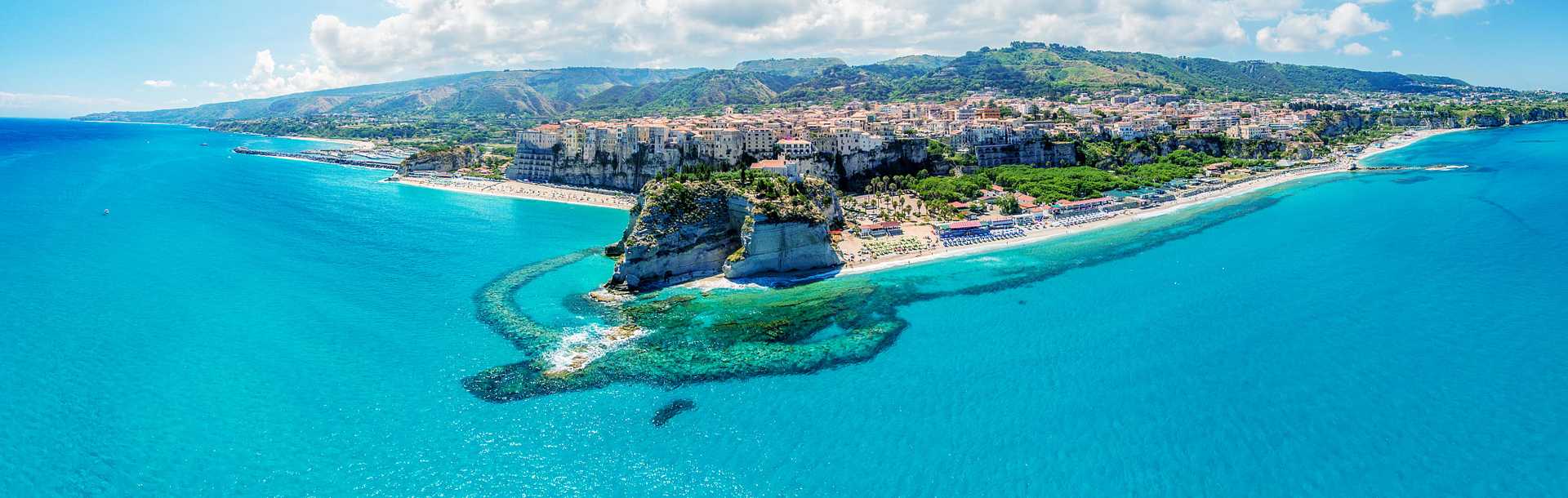 Tropea on the east coast of Calabria, in southern Italy
