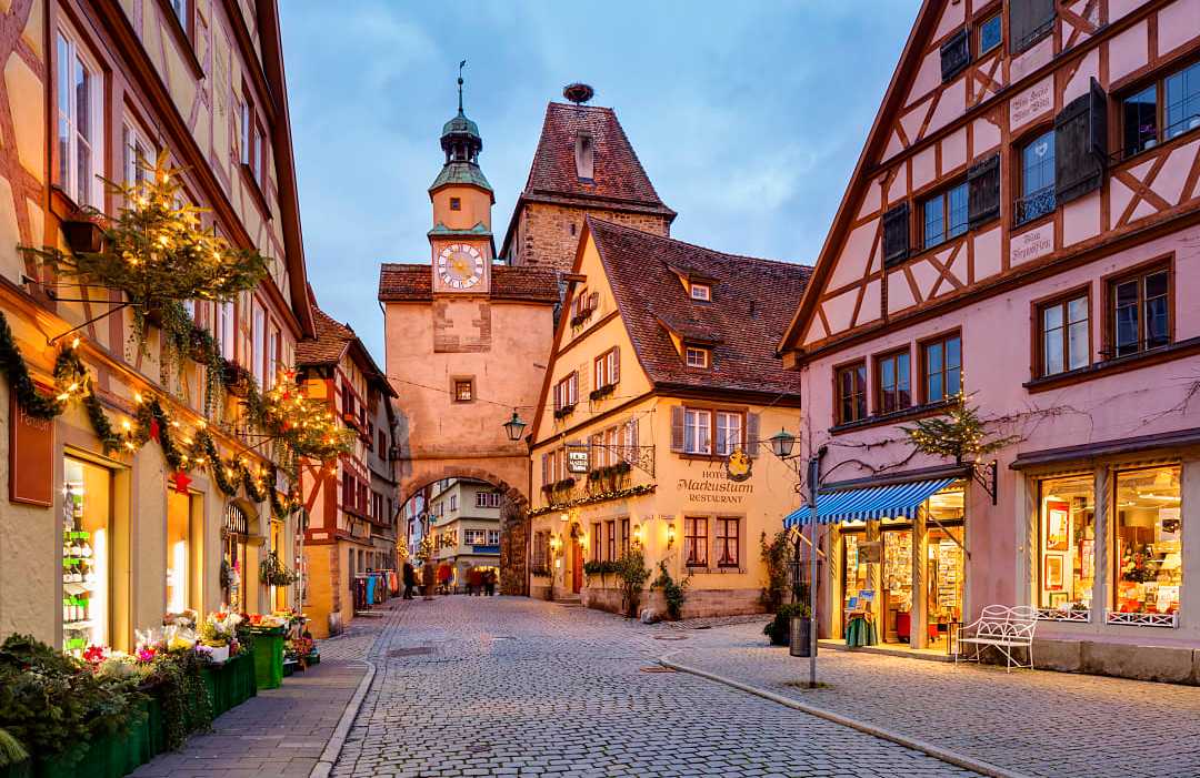 Rothenburg ob der Tauber in Germany. 