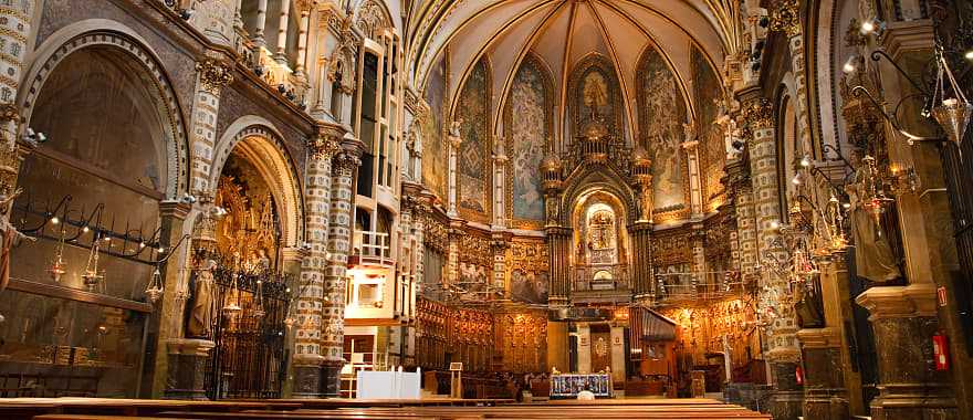 Barcelona Basilica Montserrat Monastery Catalonia, Spain