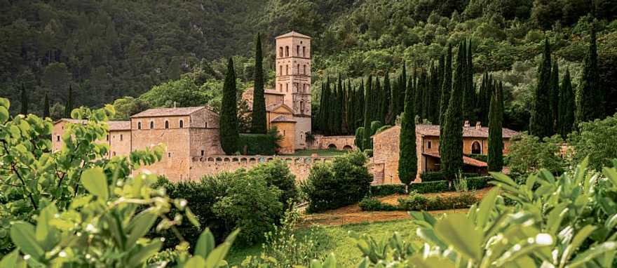 San Pietro in Valle Abbey in Valnerina, Umbria, Italy. San Pietro in Valle Abbey in Valnerina, Umbria, Italy.