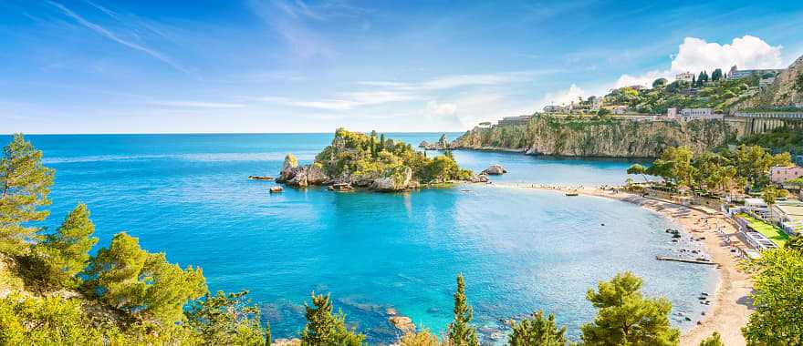 Delightful coastal town of Taormina, Sicily, Italy
