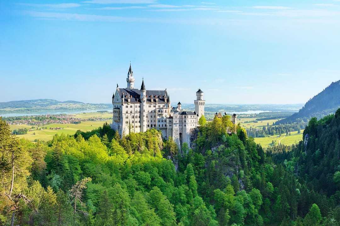 Neuschwanstein Castle in southwest Bavaria, Germany