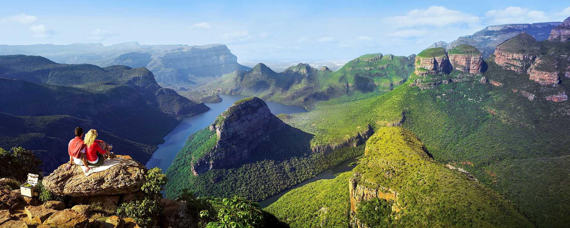 Couple at Blyde River Canyon in South Africa