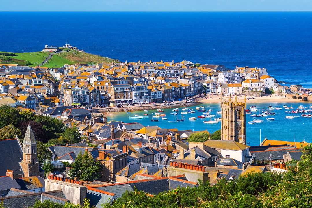 St. Ives port in Cornwall, England 