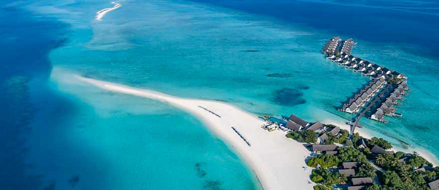 Aerial view of the Four Seasons at Landaa Giraavaru in the Maldives. Photo courtesy of Markus Gortz / Four Seasons