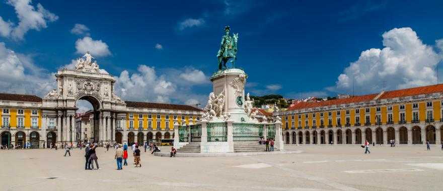 Statue of King Jose in Lisbon, Portugal
