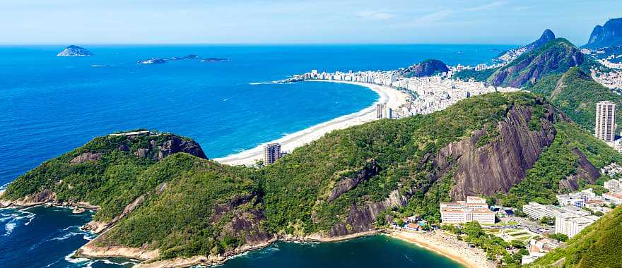 View of Rio de Janeiro in Brazil