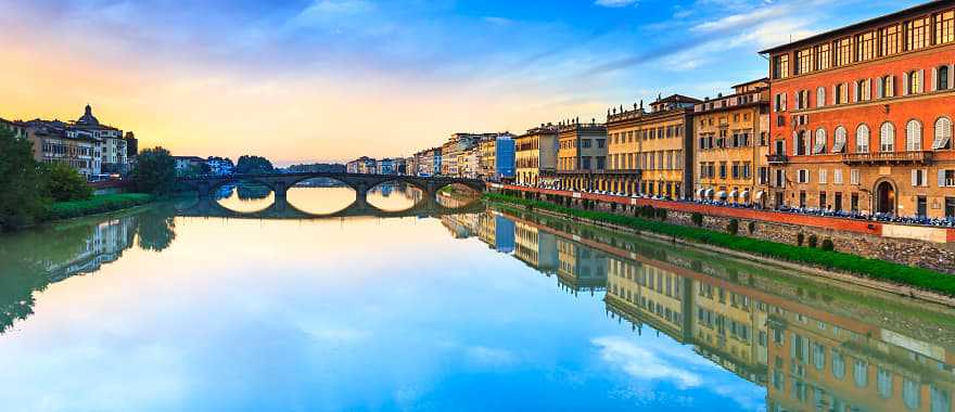 Ponte alla Carraia on Arno river in Florence, Italy