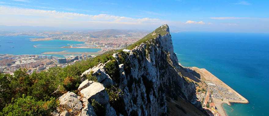 The Rock of Gibraltar in Spain