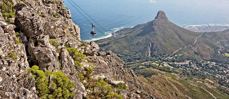 Cape town cable car in South Africa