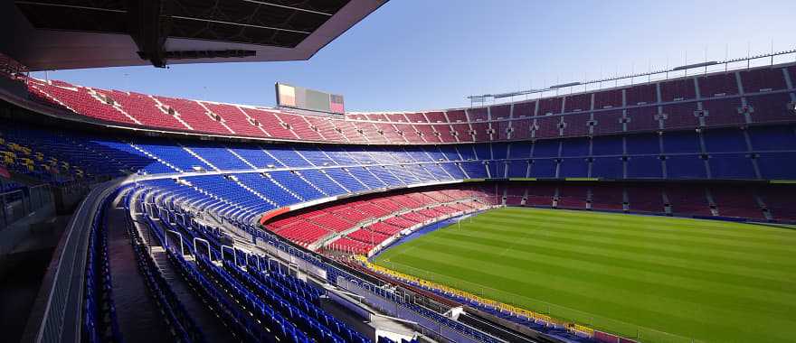 Football stadium in  Barcelona, Spain