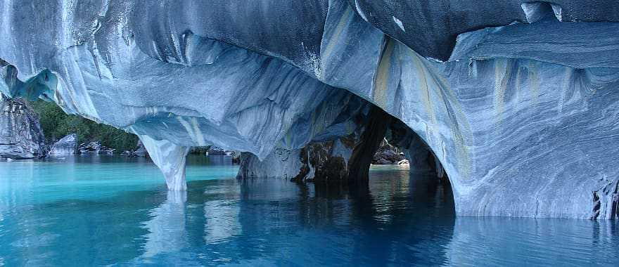 Marble Capillas in Aysen, Chile